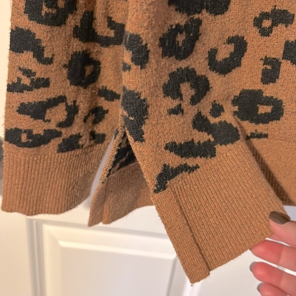 Knox Rose Women's Leopard Sweater Size Extra Small - Picture 4 of 5